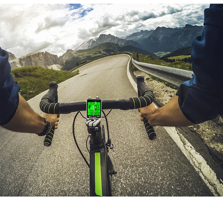 WEST BIKING 0702049 Wireless MTB Road Bike Computer Waterproof Backlight Screen Cycling Speedometer-Cellmalls