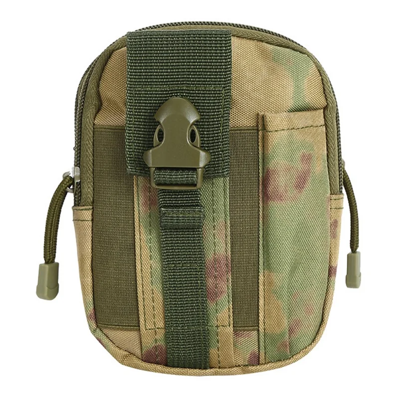 CH082 Outdoor Tactical Molle Fanny Pack Men Waterproof Oxford Fabric Phone Holder Wrist Bag - Jungle Camouflage-Cellmalls