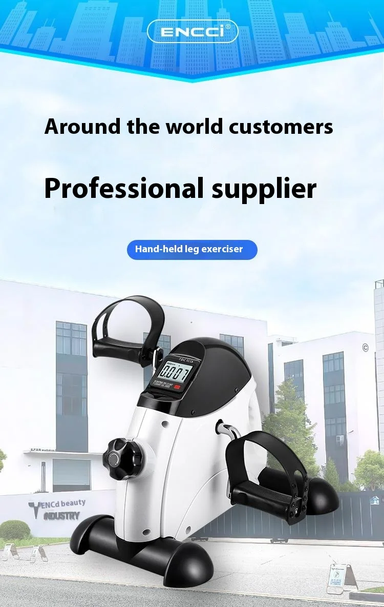 Mini Pedal Exercise Bike with LED Display Under Desk Exercise Equipment Arm and Leg Trainer (No Battery)-Cellmalls