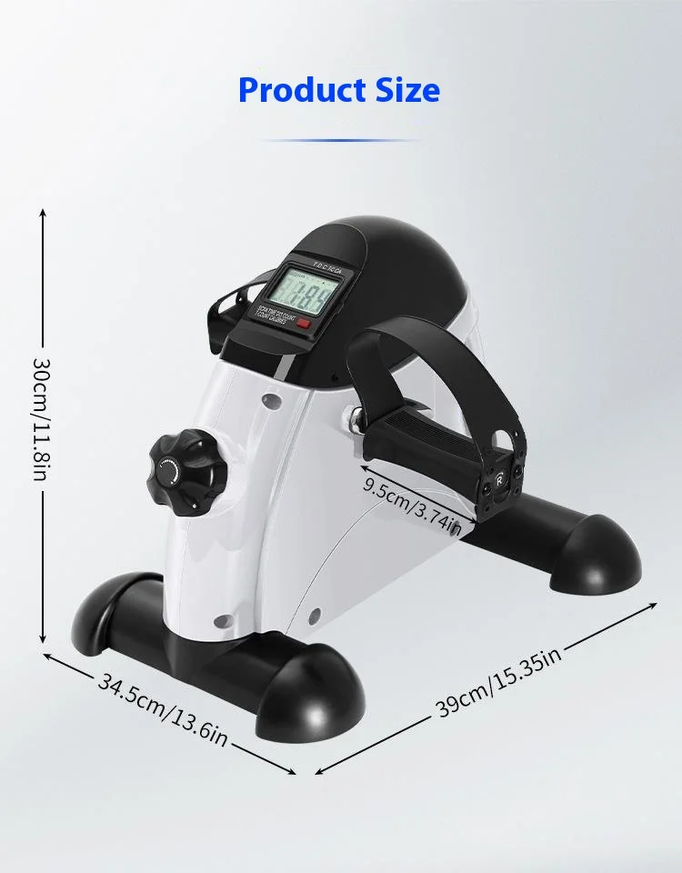 Mini Pedal Exercise Bike with LED Display Under Desk Exercise Equipment Arm and Leg Trainer (No Battery)-Cellmalls