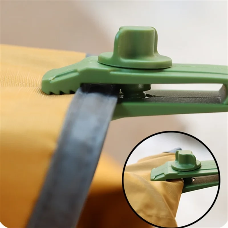 5Pcs / Set Outdoor Tent Canopy Tarp Clip Awning Windproof Fixed Buckle Clip for Camping Hiking - Army Green-Cellmalls