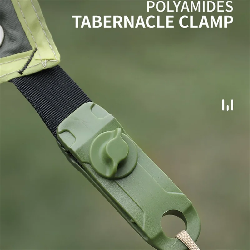5Pcs / Set Outdoor Tent Canopy Tarp Clip Awning Windproof Fixed Buckle Clip for Camping Hiking - Blue-Cellmalls