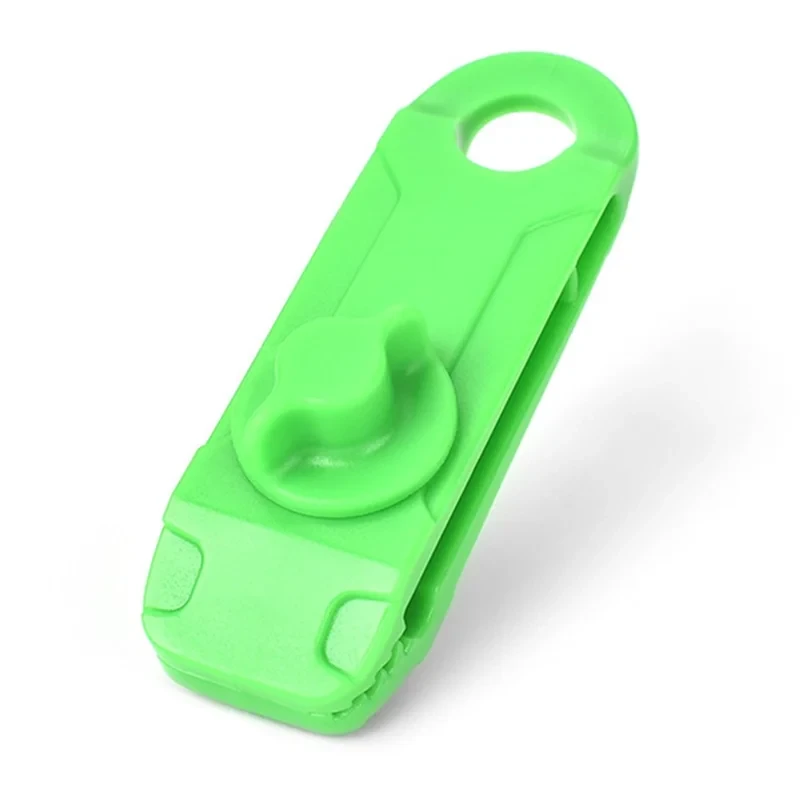 5Pcs / Set Outdoor Tent Canopy Tarp Clip Awning Windproof Fixed Buckle Clip for Camping Hiking - Green-Cellmalls