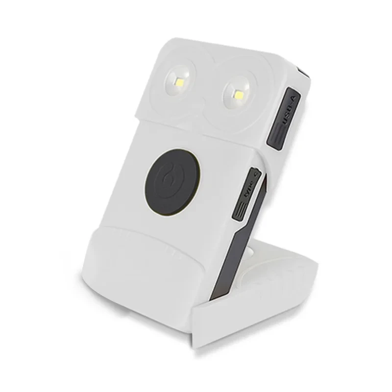 EYONGPV OWL-CSP Outdoor Camping Solar Power Bank 5000mAh Portable Charger Emergency Mobile Power Supply Solar Lamp - White-Cellmalls