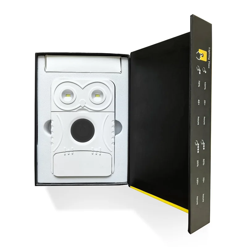 EYONGPV OWL-CSP Outdoor Camping Solar Power Bank 5000mAh Portable Charger Emergency Mobile Power Supply Solar Lamp - Yellow-Cellmalls