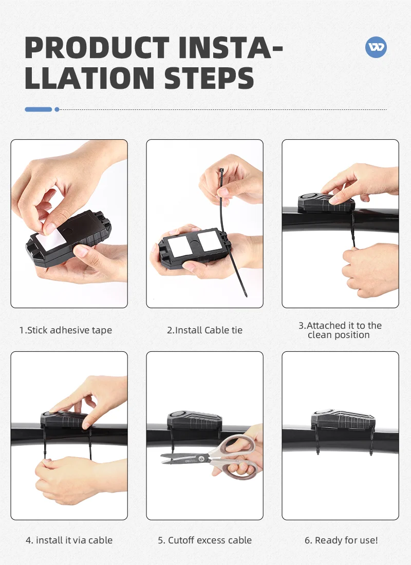 WEST BIKING YP0706052 Wireless Bicycle Alarm Bike Scooter Remote Control Anti-theft Loud Sound Alarm-Cellmalls