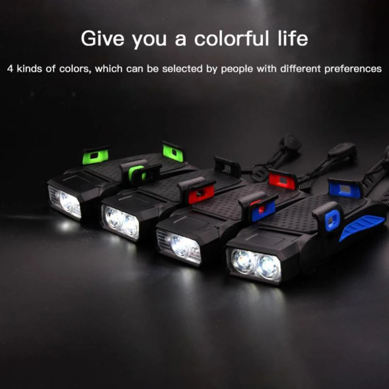 4 in 1 Bicycle Bike Light Bike Horn Phone Holder 4000mAh Power Bank BG-LY-25 - Black-Cellmalls