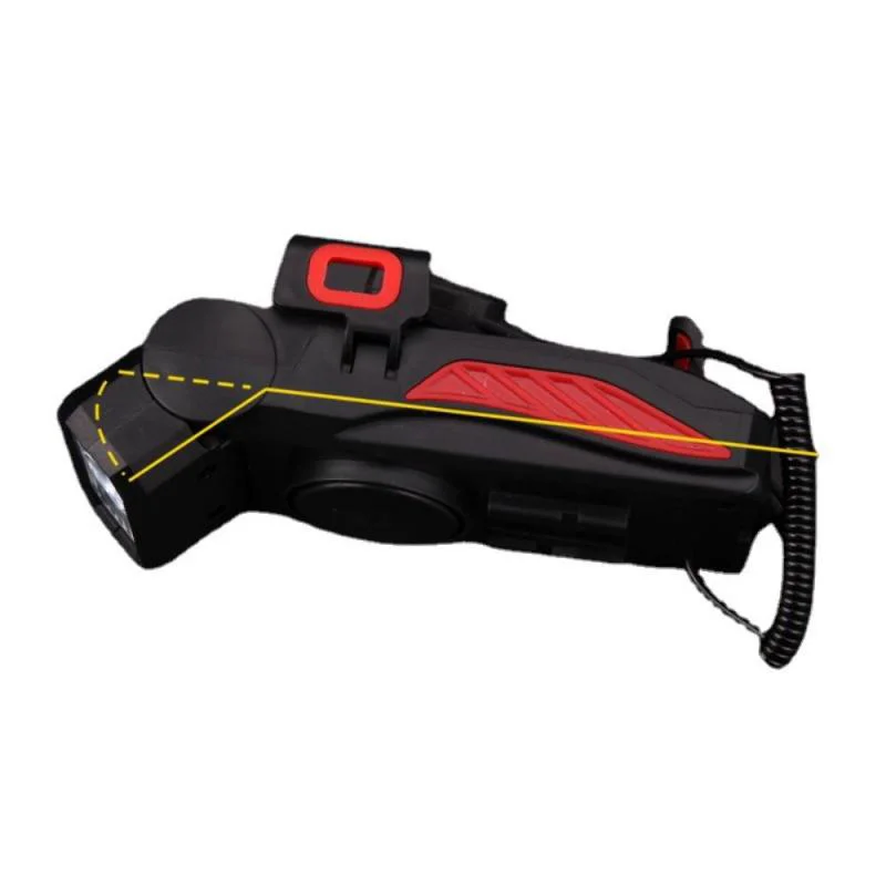 4 in 1 Bicycle Bike Light Bike Horn Phone Holder 4000mAh Power Bank BG-LY-25 - Black-Cellmalls