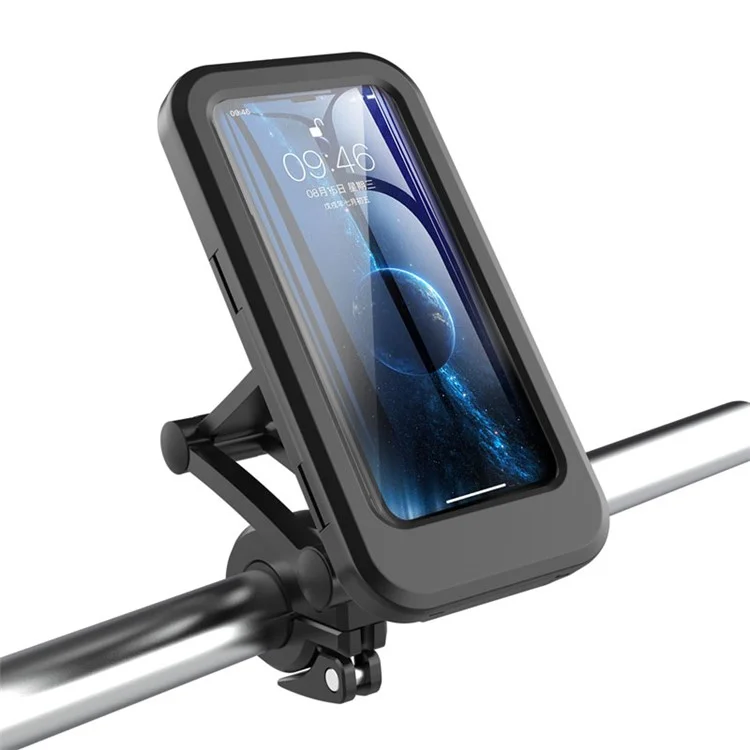 HL-69 Bike Handlebar Cell Phone Holder Mount Waterproof Phone Case Cycling Motorcycle Touch Screen Holder Bracket-Cellmalls