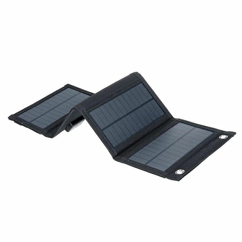 20W Foldable Solar Panel Portable Power Station Generator USB Charger - Black-Cellmalls