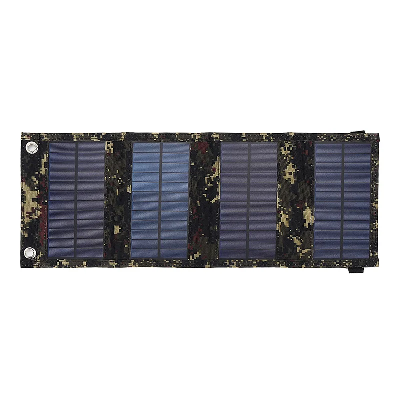 20W Foldable Solar Panel Portable Power Station Generator USB Charger - Black-Cellmalls