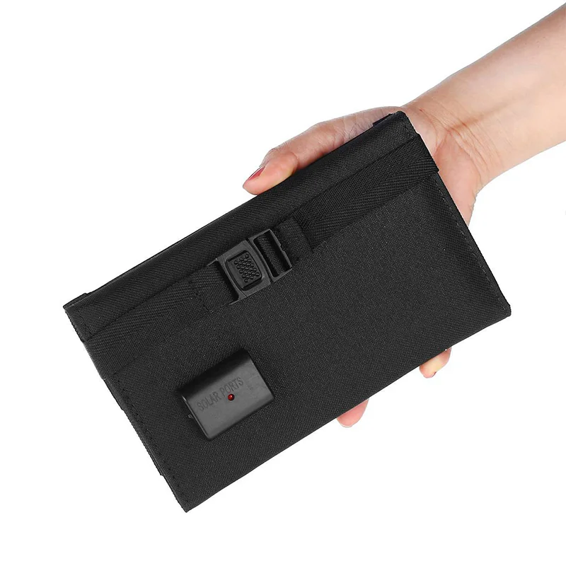 20W Foldable Solar Panel Portable Power Station Generator USB Charger - Black-Cellmalls