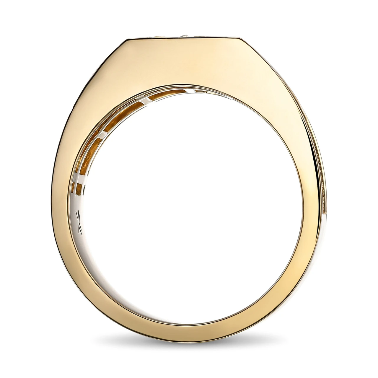 Fancy Yellow Radiant Diamond Men's Ring