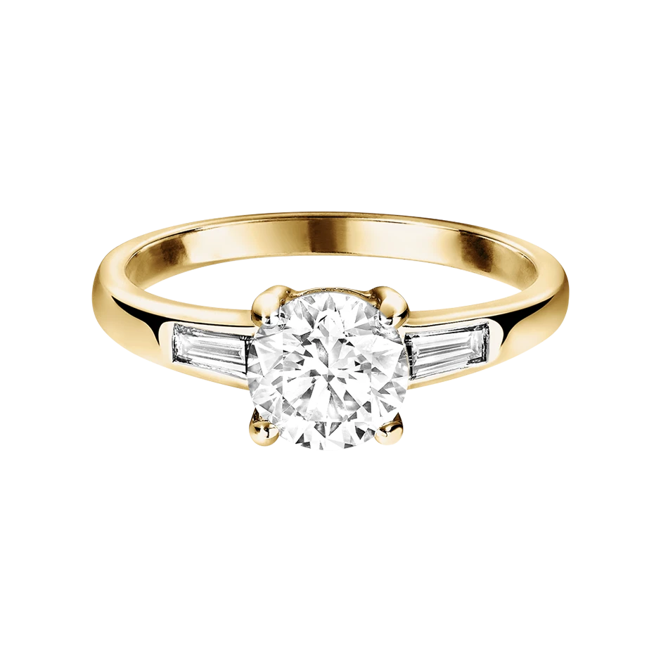 Paris With 0.61 Karat Brillant Form Naturdiamant