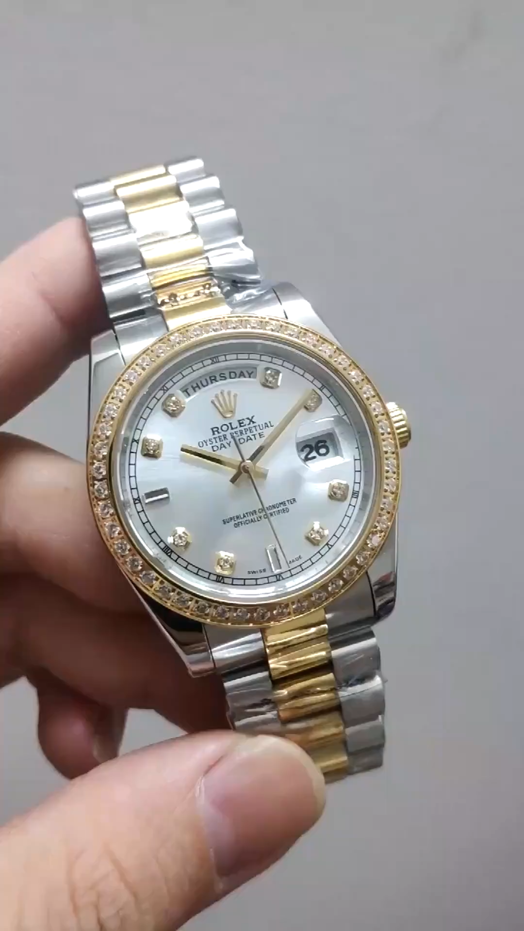 Men's Executive Luxury Watch, Polished Rolex Style Datejust Wristwatch for Business Men, Gift Idea