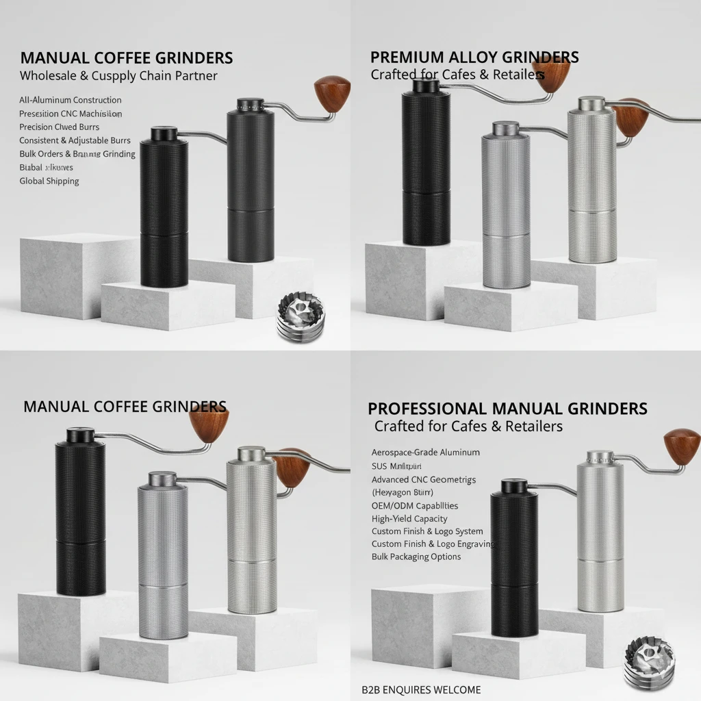 Hand Coffee Mill Bulk Orders CLITON External Adjustment Ceramic Burr Worldwide