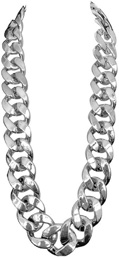 Hip hop CCB exaggerated large gold chain, plastic simulated gold necklace, personality, performance festival, performance props