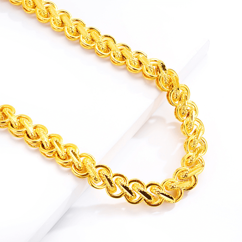 Lucky Thai chain, men's Vietnamese sand gold big gold chain, wealthy gold oversized and super thick gold-plated necklace