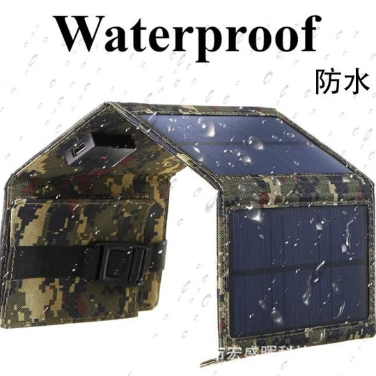 Outdoor Solar Panel for Travelers - Portable Foldable PV Charger, Compact Solar Charging Bag, Solar Power Supply