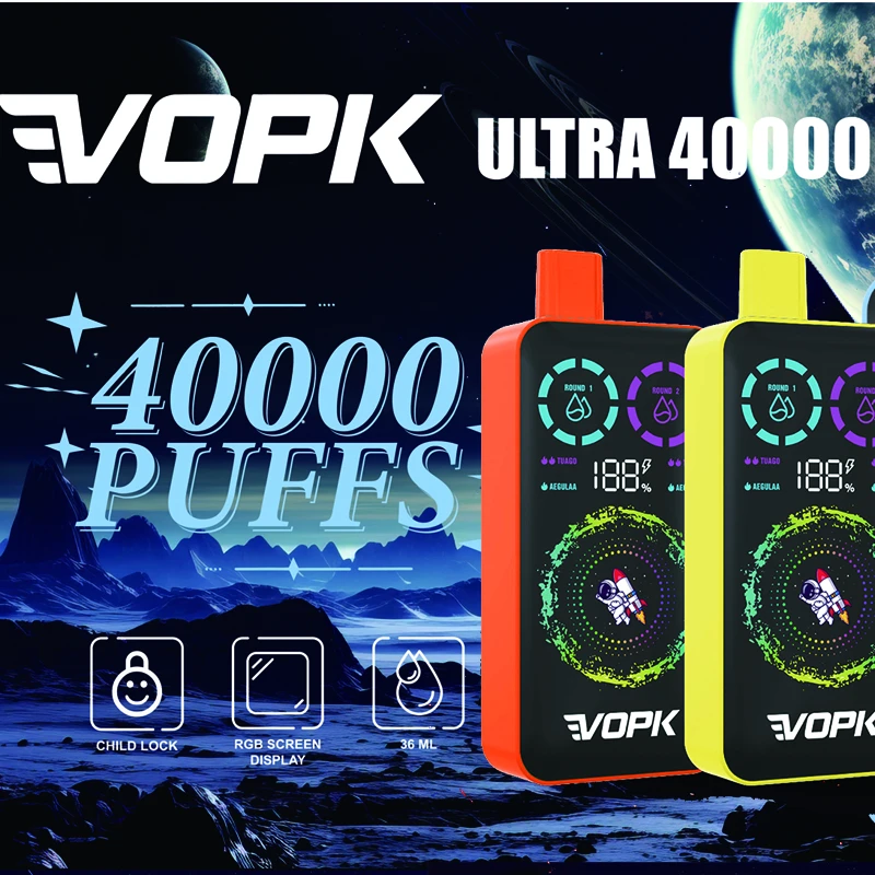 VOPK 40K double flavors 2 in 1 rechargeable disposable vape pen