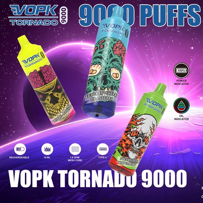 VOPK 9K PUFFS rechargeable disposable vape pen