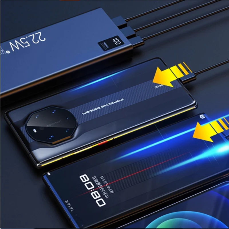 20000mAh Portable Charger, 22.5W PD Fast Charging Power Bank, Compatible with iPhone 15/14, Samsung, USB-C & USB-A Output