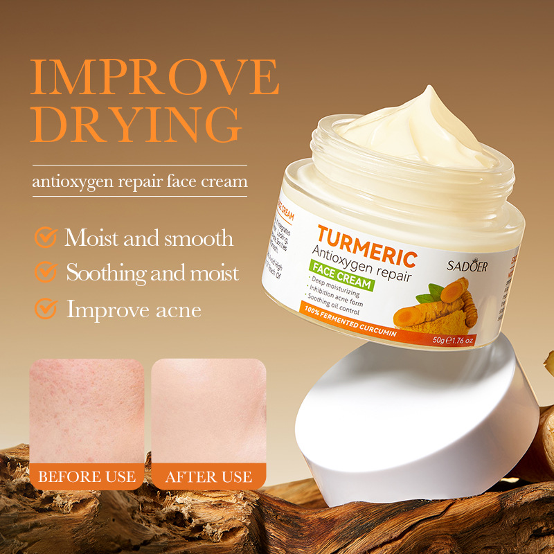 www.makeuphotsale.com
Turmeric face cream moisturizes and hydrates
Makeuphotsale.com