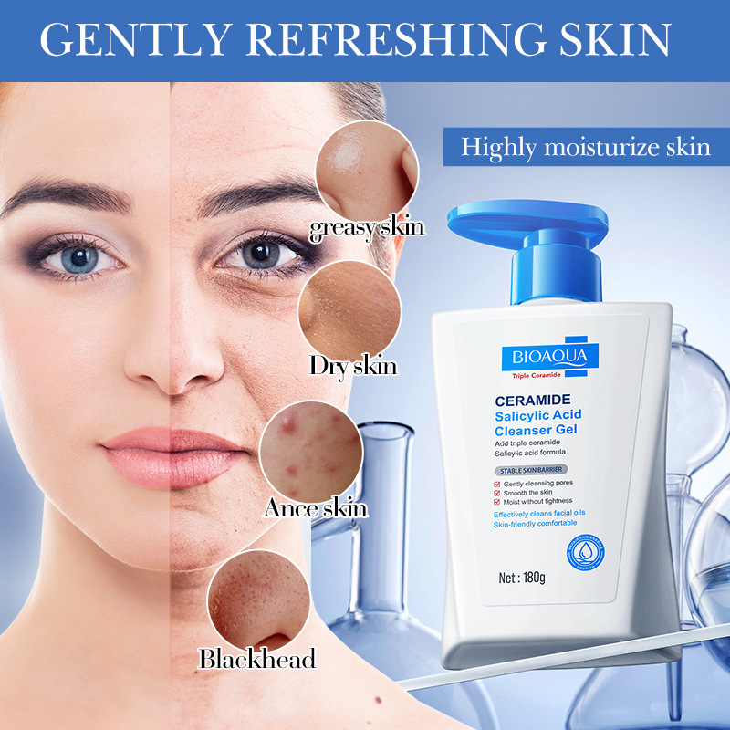 www.makeuphotsale.com
Anti-wrinkle ceramide salicylic acid facial cleanser 
Makeuphotsale.com