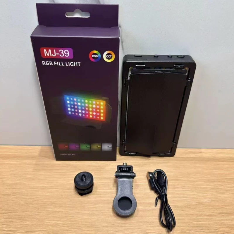 New Arrival K-39 Mobile Phone Camera RGB Fill Light Makeup Fill Lamp Led Panel Light