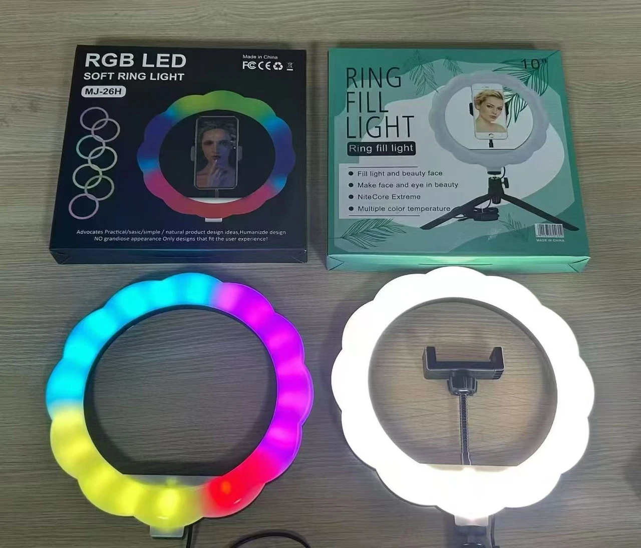 18inch LED Selfie Ring Light for Live Streaming Game Tiktok Makeup Beauty Video Circle Lamp