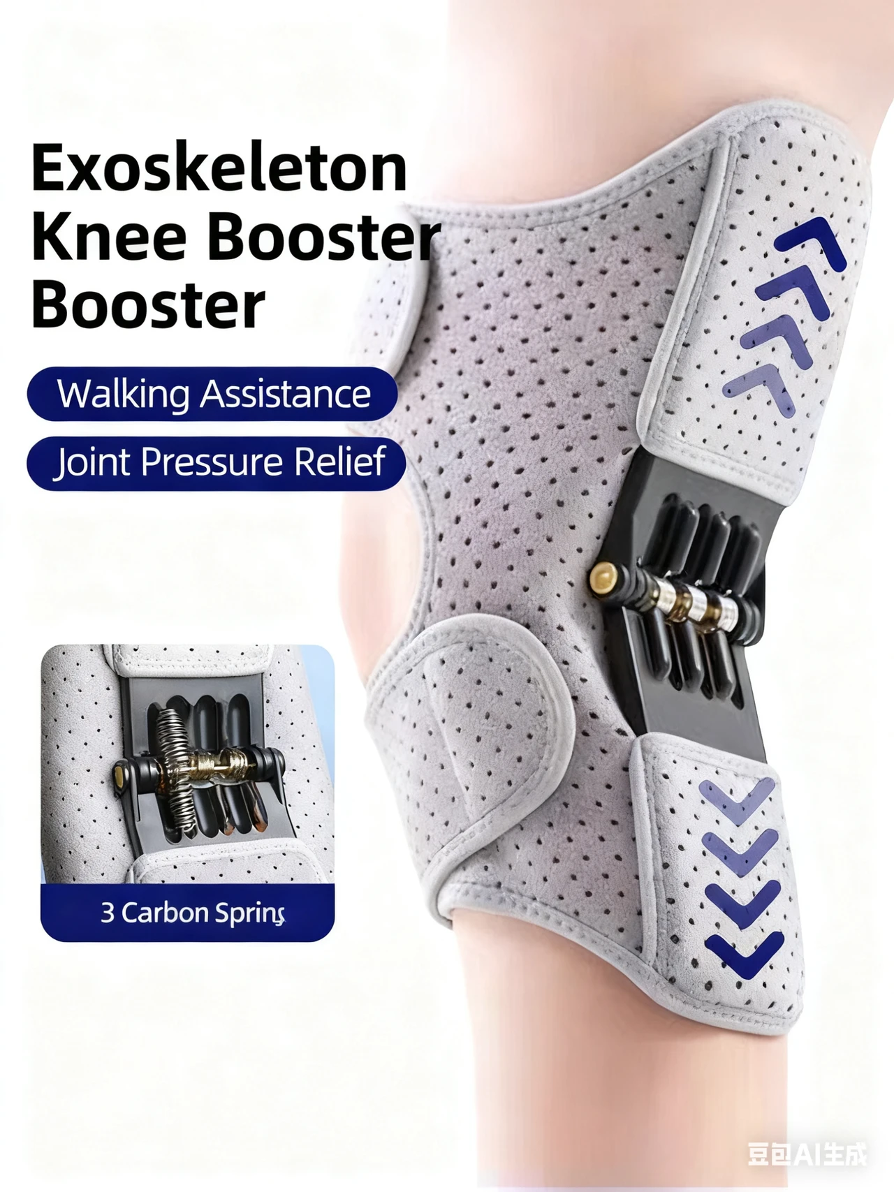 Knee assisted walking device, elderly joint leg support assisted exoskeleton, mountain climbing and stair climbing artifact