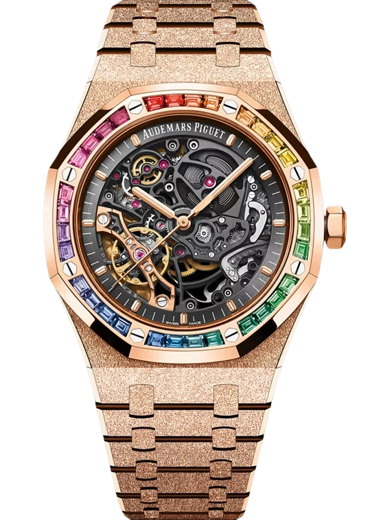 Royal Oak Frosted Gold Double Balance Wheel Openworked 41mm