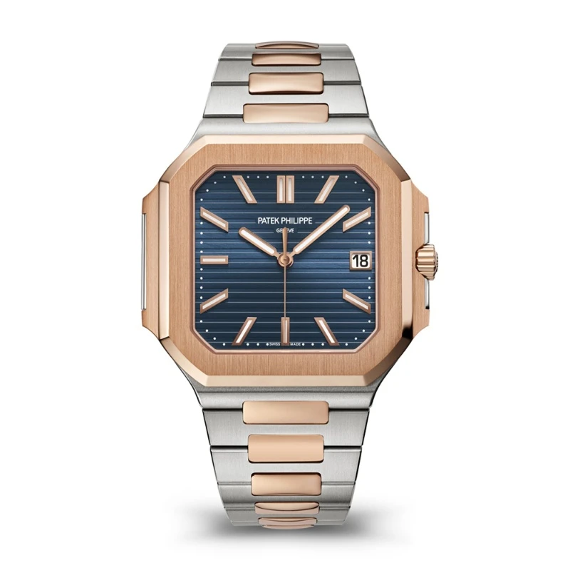 Patek Philippe Cubitus 5821/1AR-001 Stainless Steel Rose Gold Blue Dial