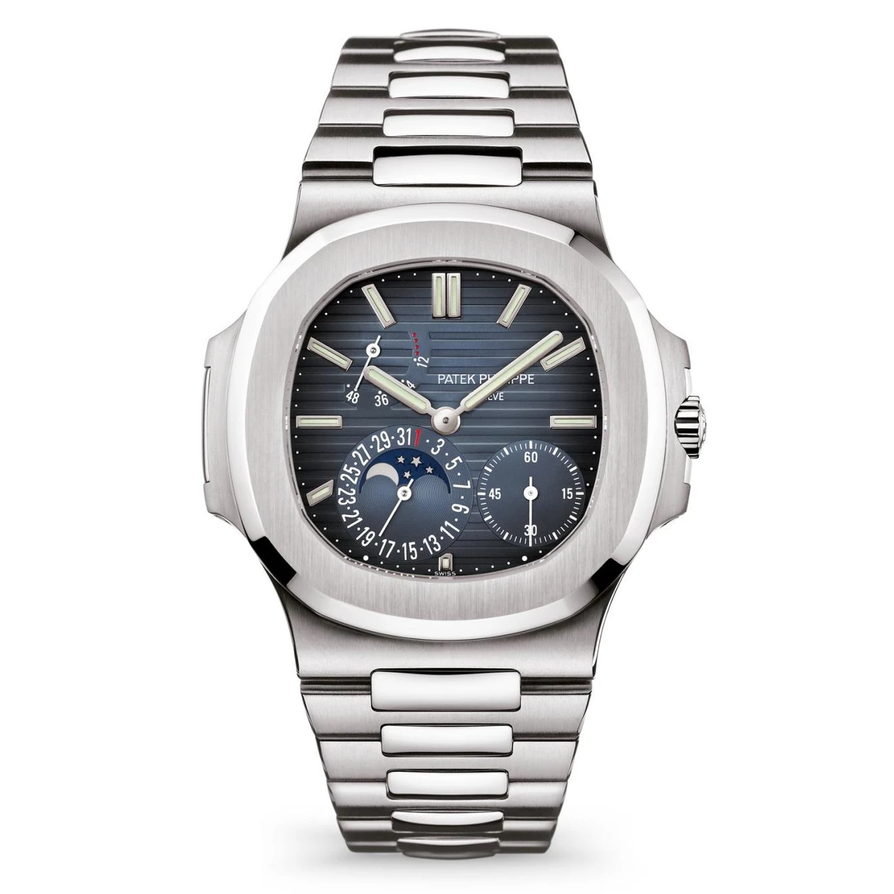 Nautilus 5712/1A-001 Blue Dial Moon Phases Steel 40mm