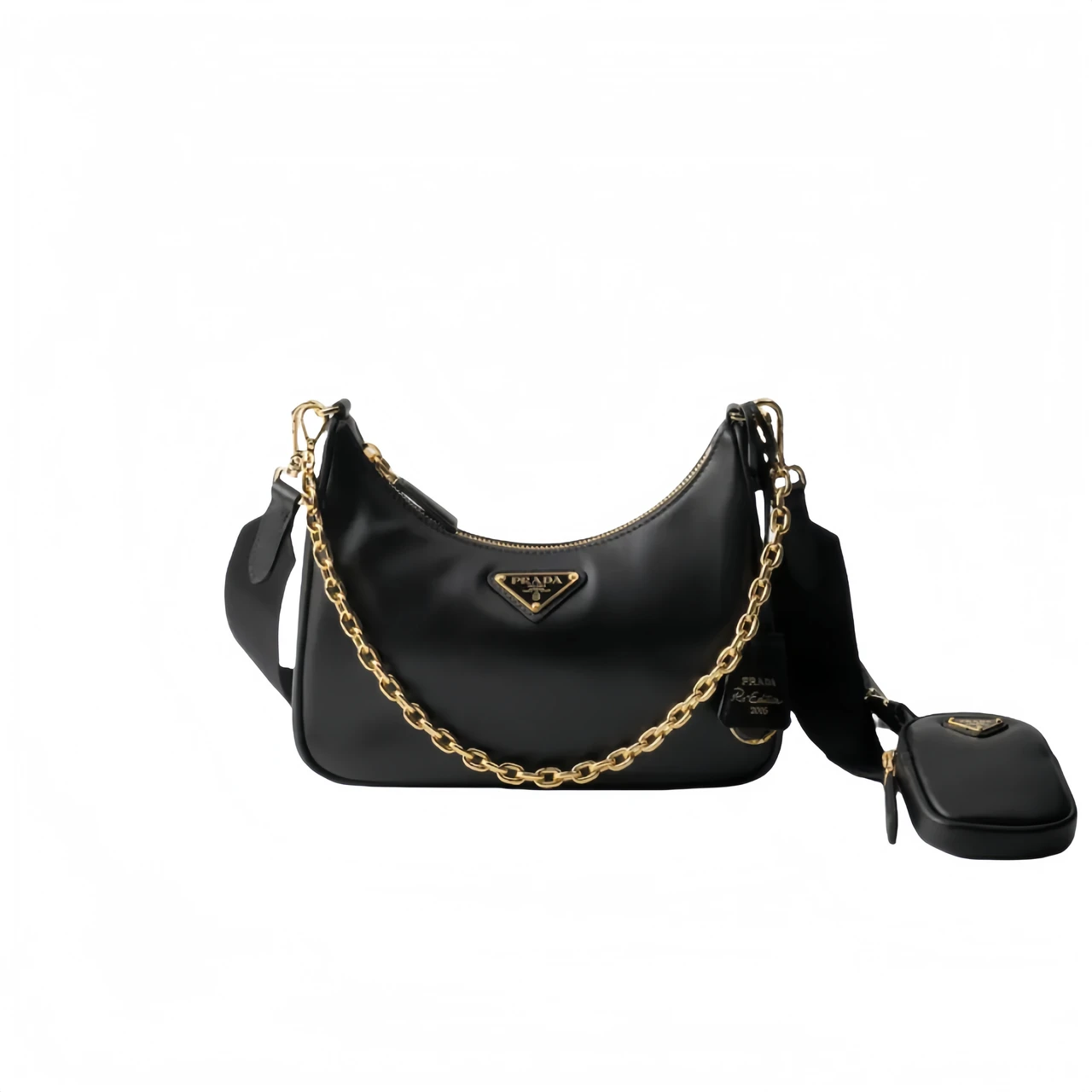 Prada 1BH204 Chain-Link Hobo​