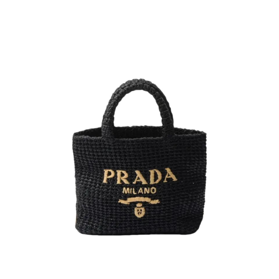 Prada 1BG422 Raffia Tote​