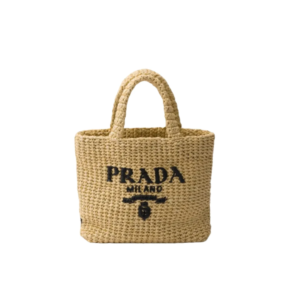 Prada 1BG422 Raffia Tote​