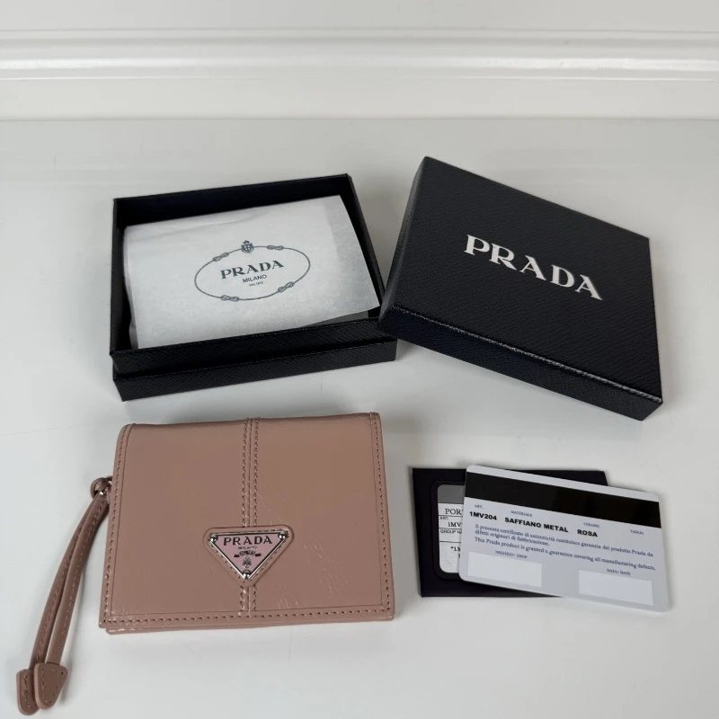 Prada 1M0204 Waxed Calfskin Wallet​