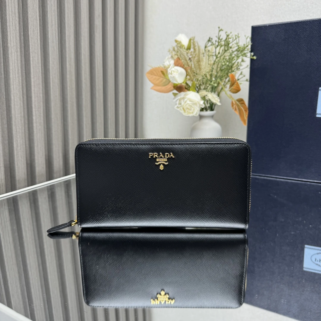 Prada 1ML506 Saffiano Leather Zip Wallet​