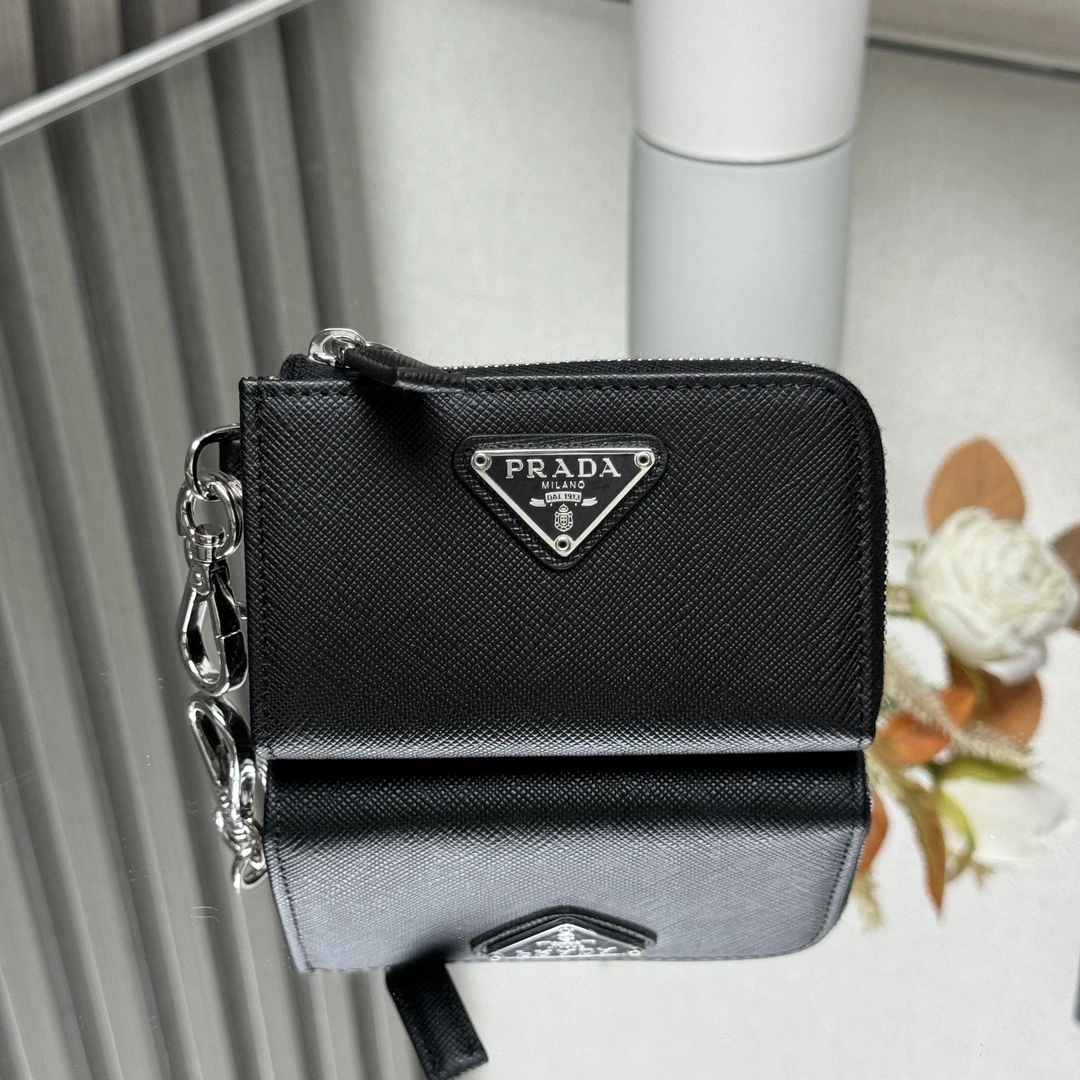 Prada 1TT085 Saffiano Leather Key Holder​