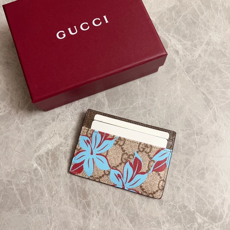 ​​Gucci GG Emblem Series PVC Mini Card Holder​