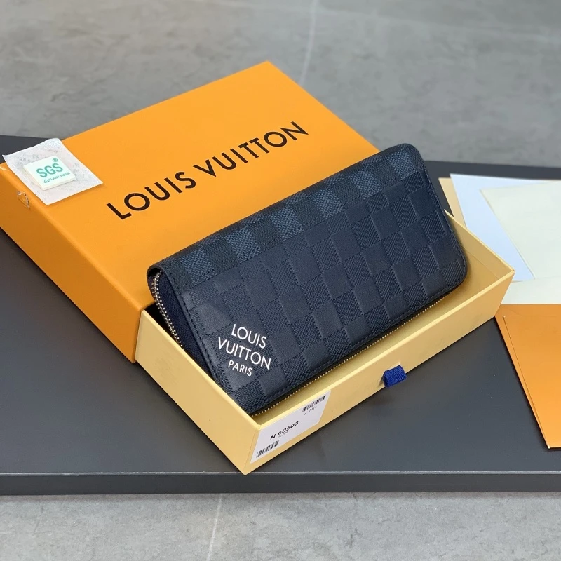 Louis Vuitton N60503 Zippy Vertical Wallet - Monogram Eclipse Blue​