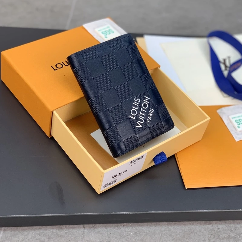 ​​Louis Vuitton M60543 Taiga Leather Cardholder Wallet - Blue Edition​