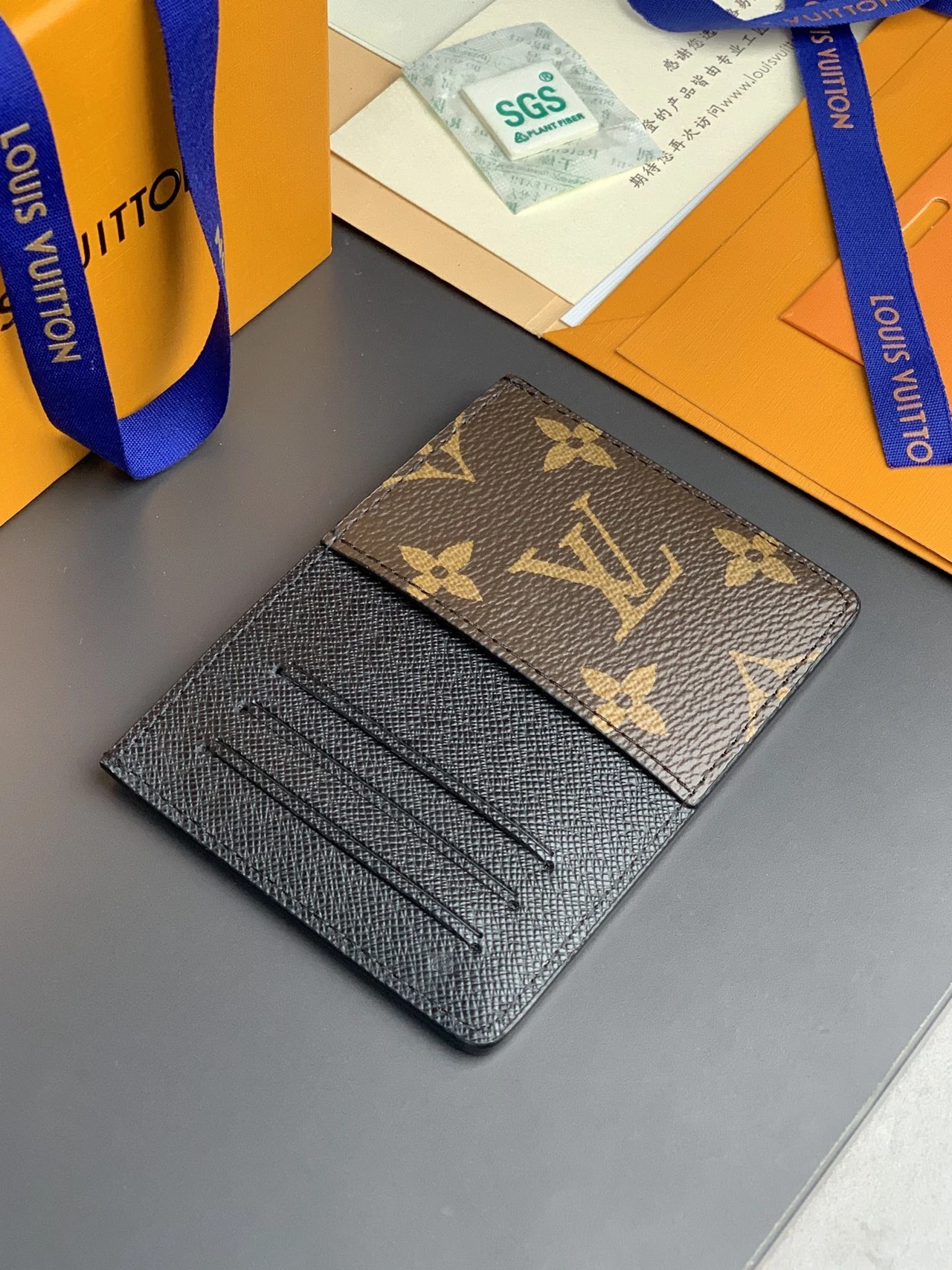Louis Vuitton M60166 Neo Card Case - Monogram Macassar Edition​