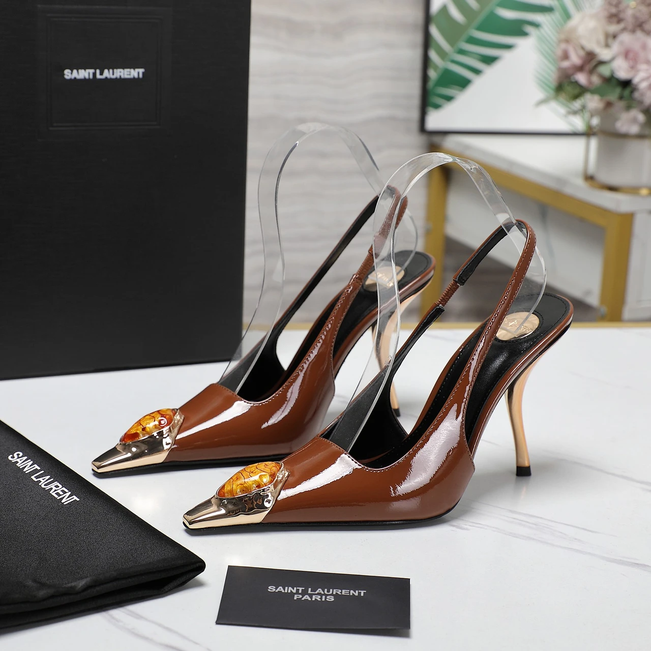 YSL Saint Laurent 🖤— SS. Summer new products, elegant and atmospheric high-heeled sandals