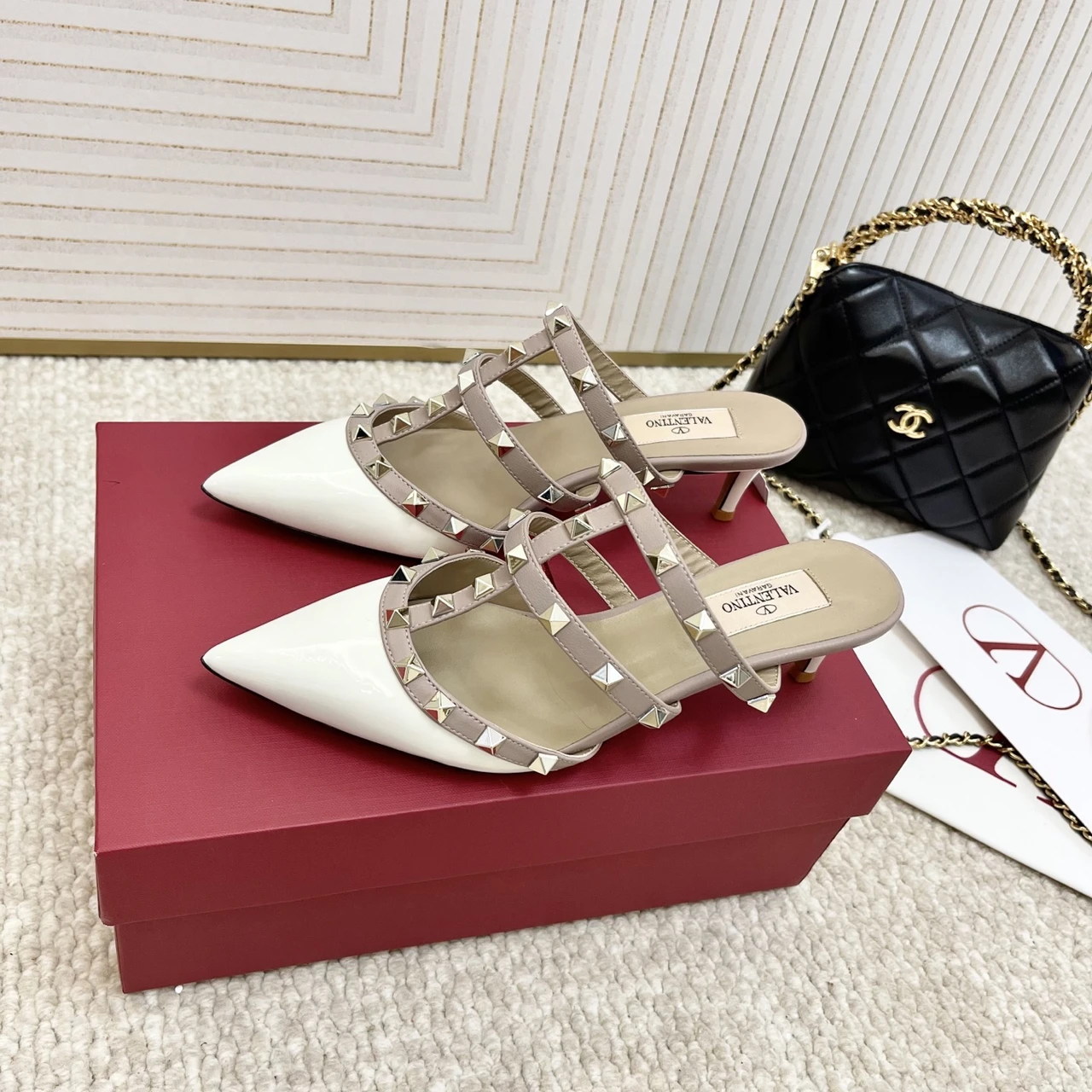 Valentino flat studded sandals