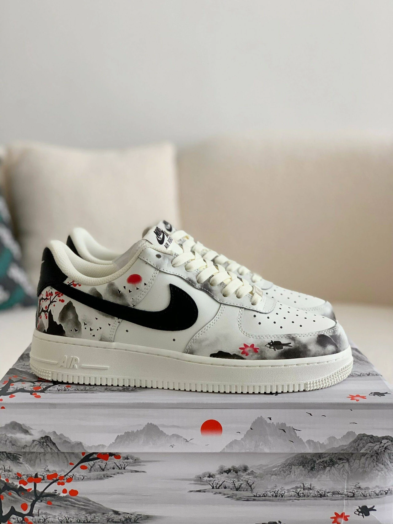 NIKE Air Force 1'07 low��landscape painting�� Sneakers