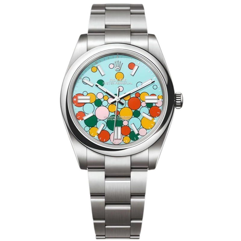 Rolex Oyster Perpetual Turquoise Dial