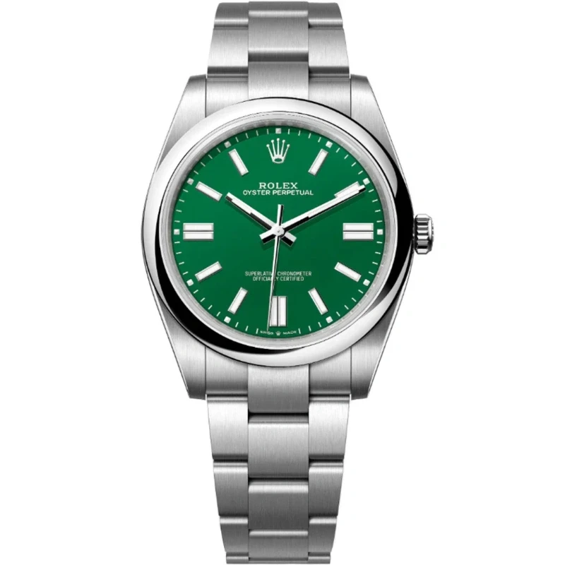Rolex Oyster Perpetual 41mm Green Dial - 124300 - New 2025