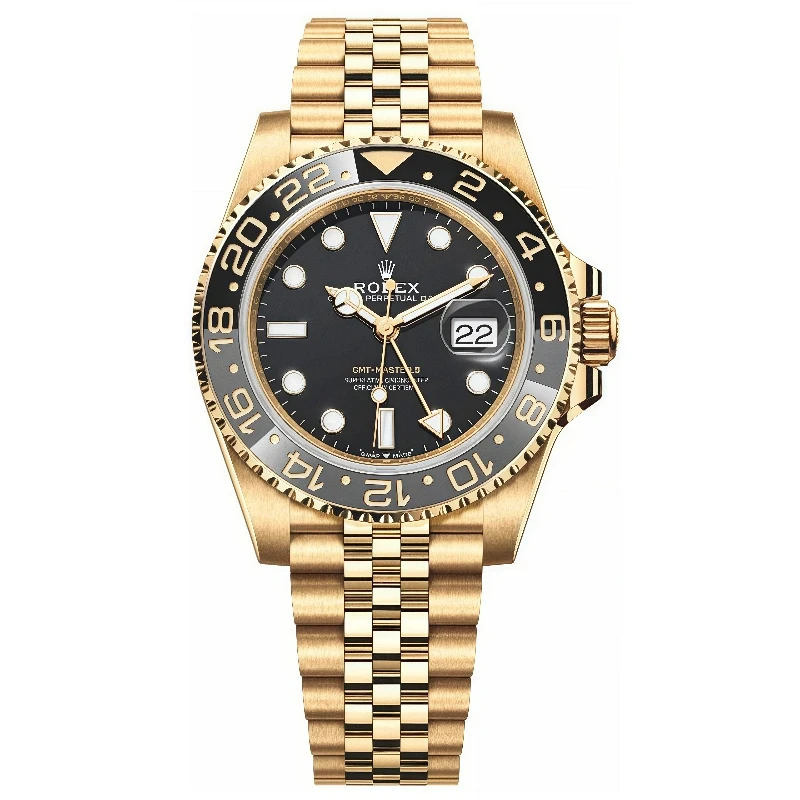 Rolex GMT-Master II 40mm Yellow Gold Jubilee Black Dial - 126718